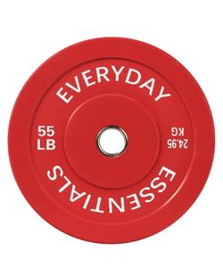 Brand New Everyday Essential 55lb Bumper Plates