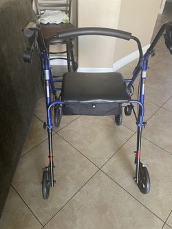 blue wide walker , in very good condition , 70 OBO