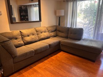 115”  L-Shaped Sofa Bed