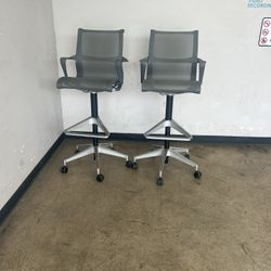 Herman Miller Setu Stools Chairs 2 Available $150 each Or $260 For both
