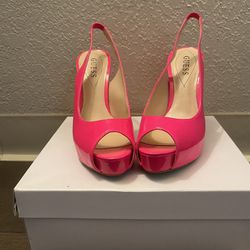 Hot Pink Guess High Heels 