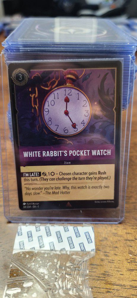 Disney Lorcana White Rabbit's Pocket Watch #68