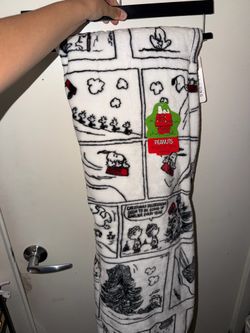 White Christmas Snoopy Throw Blanket