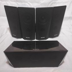 Sony 5.1 Surround Sound Speaker Set SS-TSB122 / SS-CTB122 E3100 E4100 – 5 Speakers