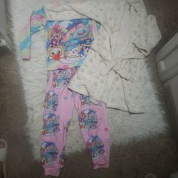 Like New Pajama TOP BOTTOM AND Like New Soft Fleece Robe