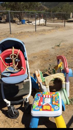 Stroller, Little Tykes Swing, Little Tykes play gym