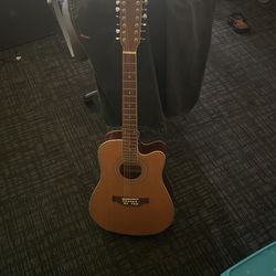 De Rosa 12 String Acoustic Guitar With Electric Input