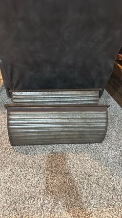 Galvanized Steel and Wood Shelf