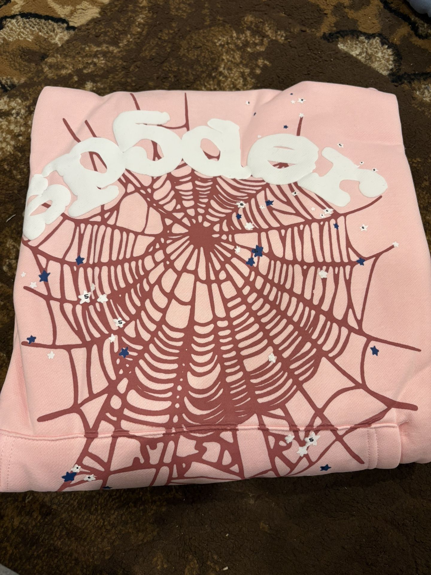 Spider Hoodie Pink Size Medium 