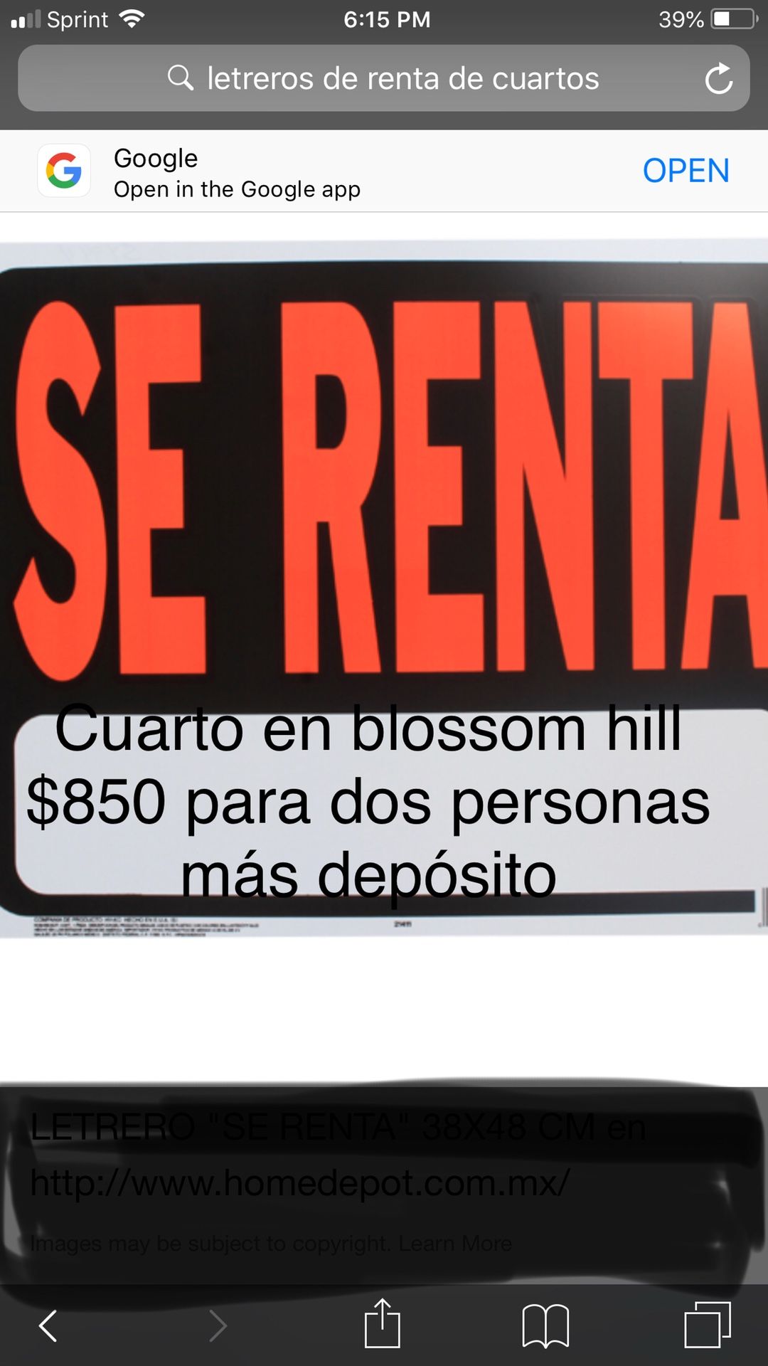 Renta de cuarto