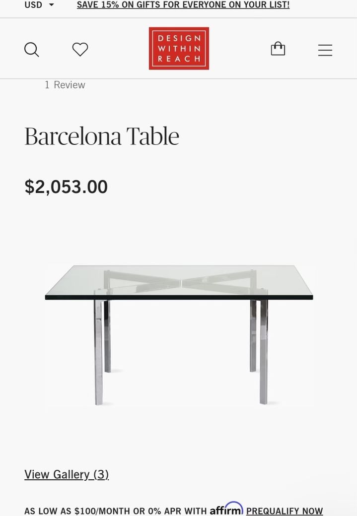Barcelona Table