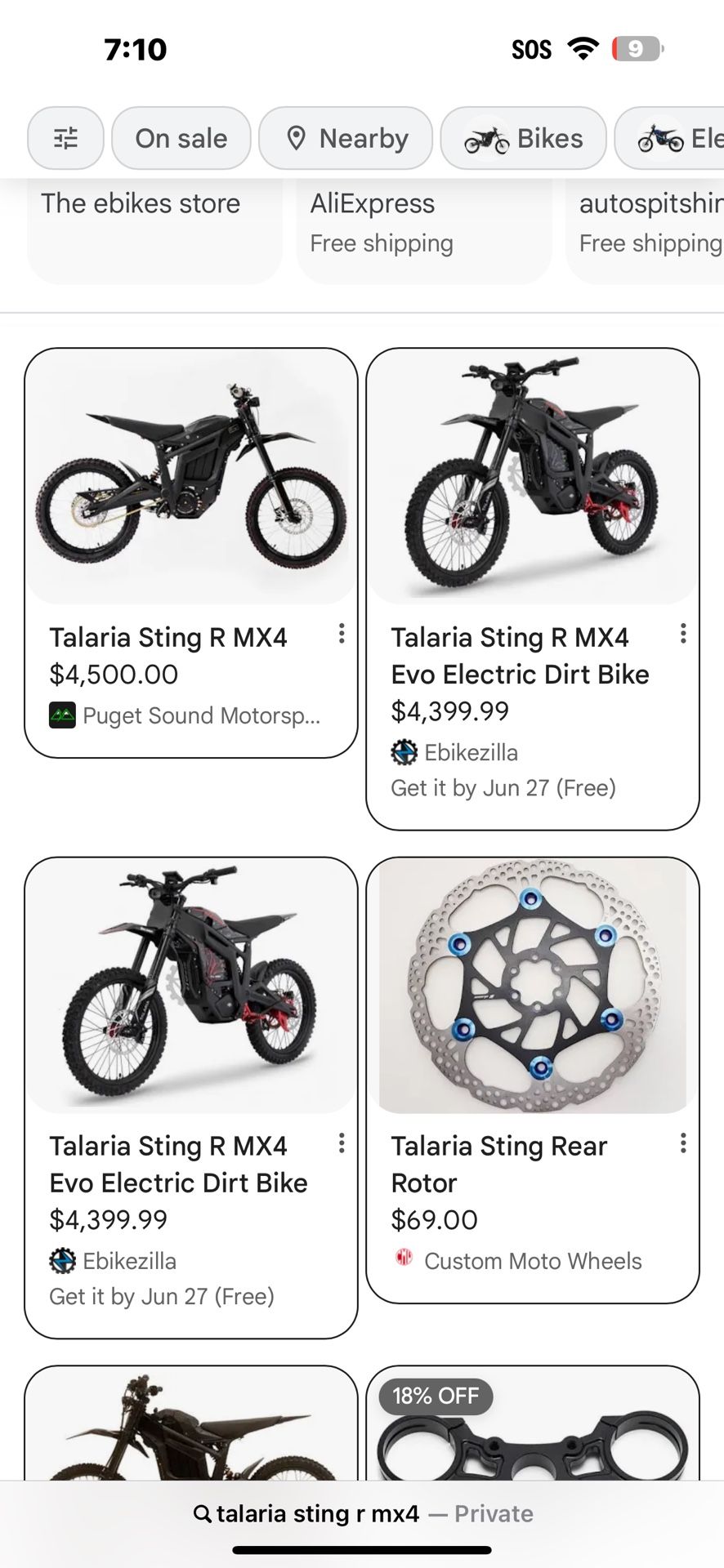 talaria sting r mx4