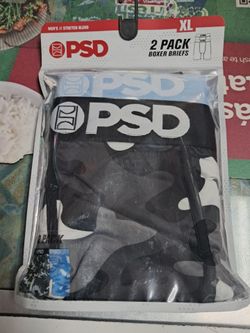 PSD Men's Stretch Blend Boxer Briefs 2-Pack XL