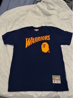 BAPE x Warriors Mitchell & Ness Tee Size Medium