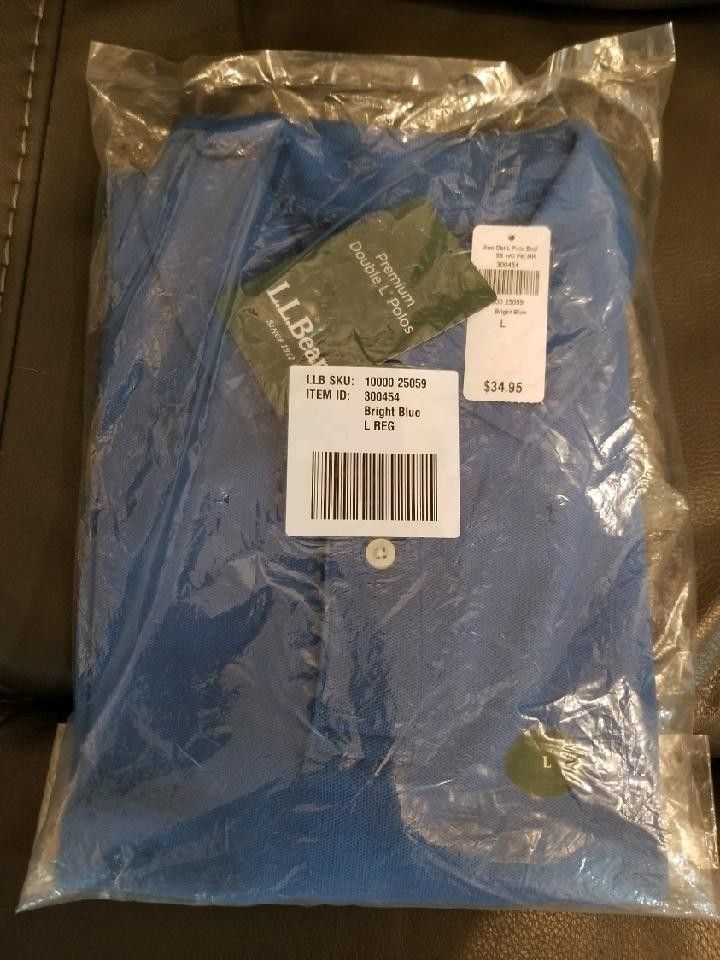 Ll Bean Polo Shirt..sz Large