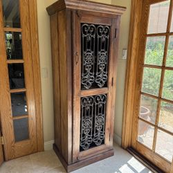 Rustic Wine & Glass Cabinet 