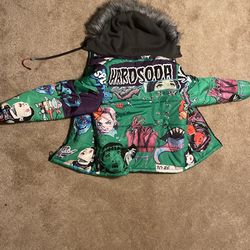 Hardsoda Green Psycho Puffer Jacket  Vans  Shoes 