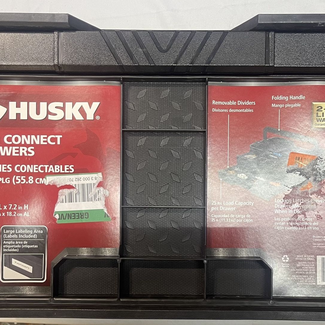 Husky Connect 2-Drawer 13-Compartment Small Parts Organizer for