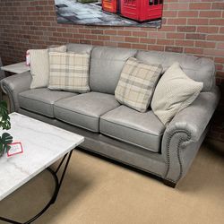 Steel Sofa w/ pillows