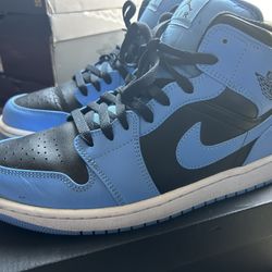 Air Jordan 1 , High , Light Blue And Black