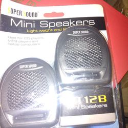 HT 12 b super sound mini speakers for CD players MP3 players and laptop computers brand new still in the package