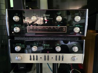 McIntosh MA 6100 Integrated Amplifier $1800
McIntosh  MA 5100 Integrated Amplifier  $1400
All of two Excellent condition perfect working amazing sound