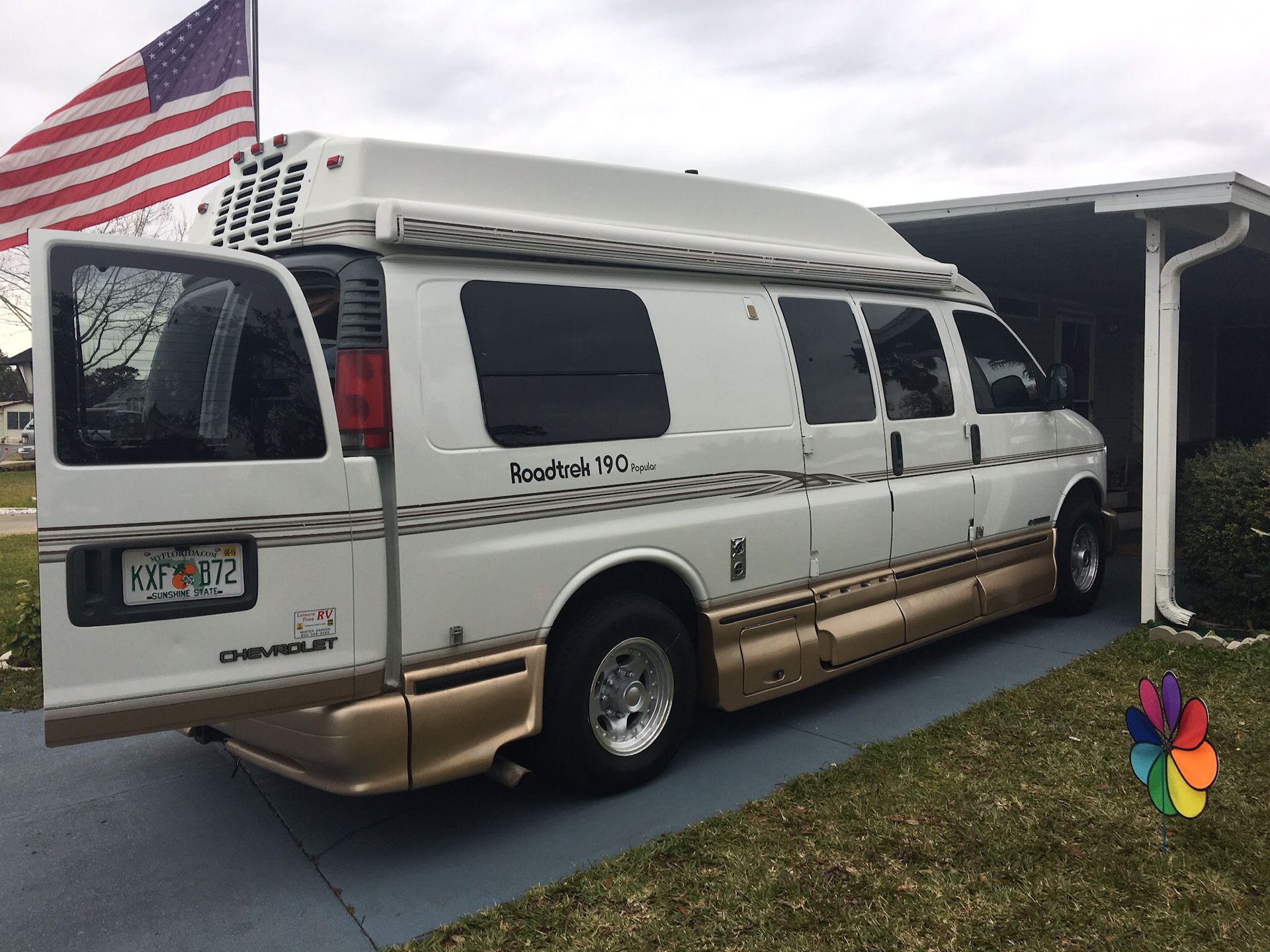RV Conversion van, all the bells and whistles. Miles only 120,000 on 350 vantech engine. New Michelin 8 ply tires, new brakes and shocks. Is a 190