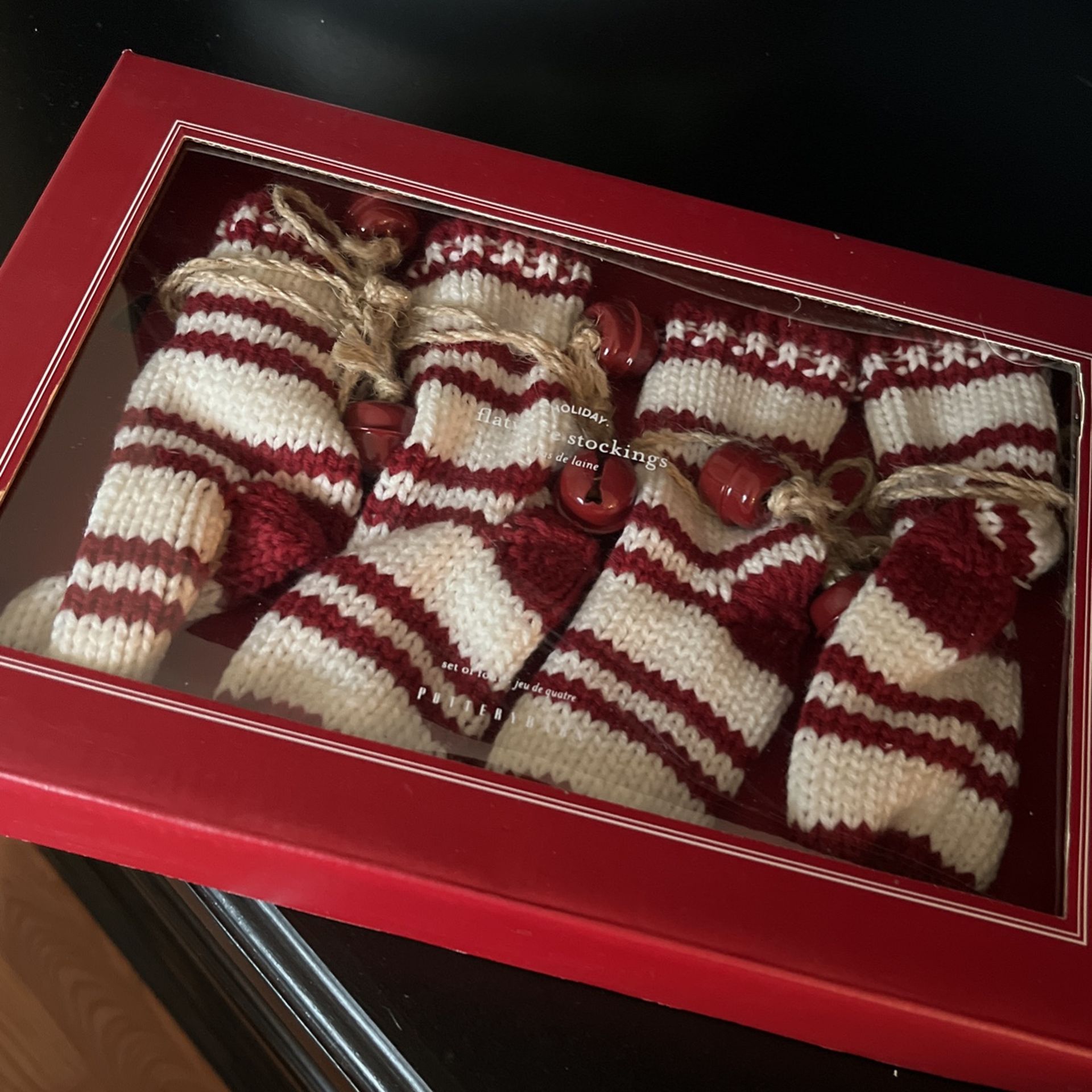 New Pottery Barn Knit Stockings Decoration