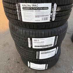 215/45/17 Royal Black Tires Installed And Balanced 