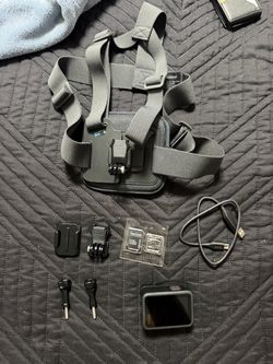 GoPro Action Camera with Chest Mount and Accessories