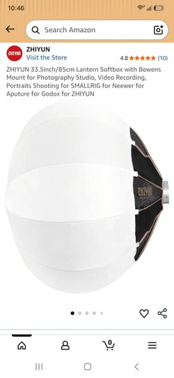 ZHIYUN 33.5inch/85cm Lantern Softbox with Bowens Mount for Photography Studio, Video Recording, Portraits Shooting for SMALLRIG for Neewer for Aputure