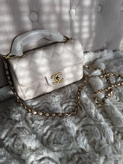 White Channel bag