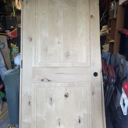 Knotty Alder 36” Door Rt Swing Interior RT Unfinished 