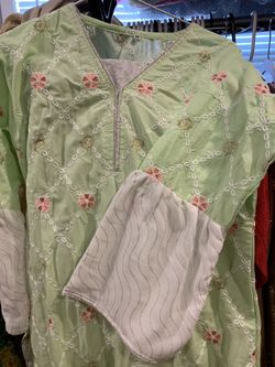 Three piece lawn suit