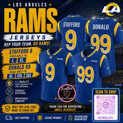 LA RAMS Jerseys Stafford & Donald