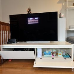 White TV Stand Media Console