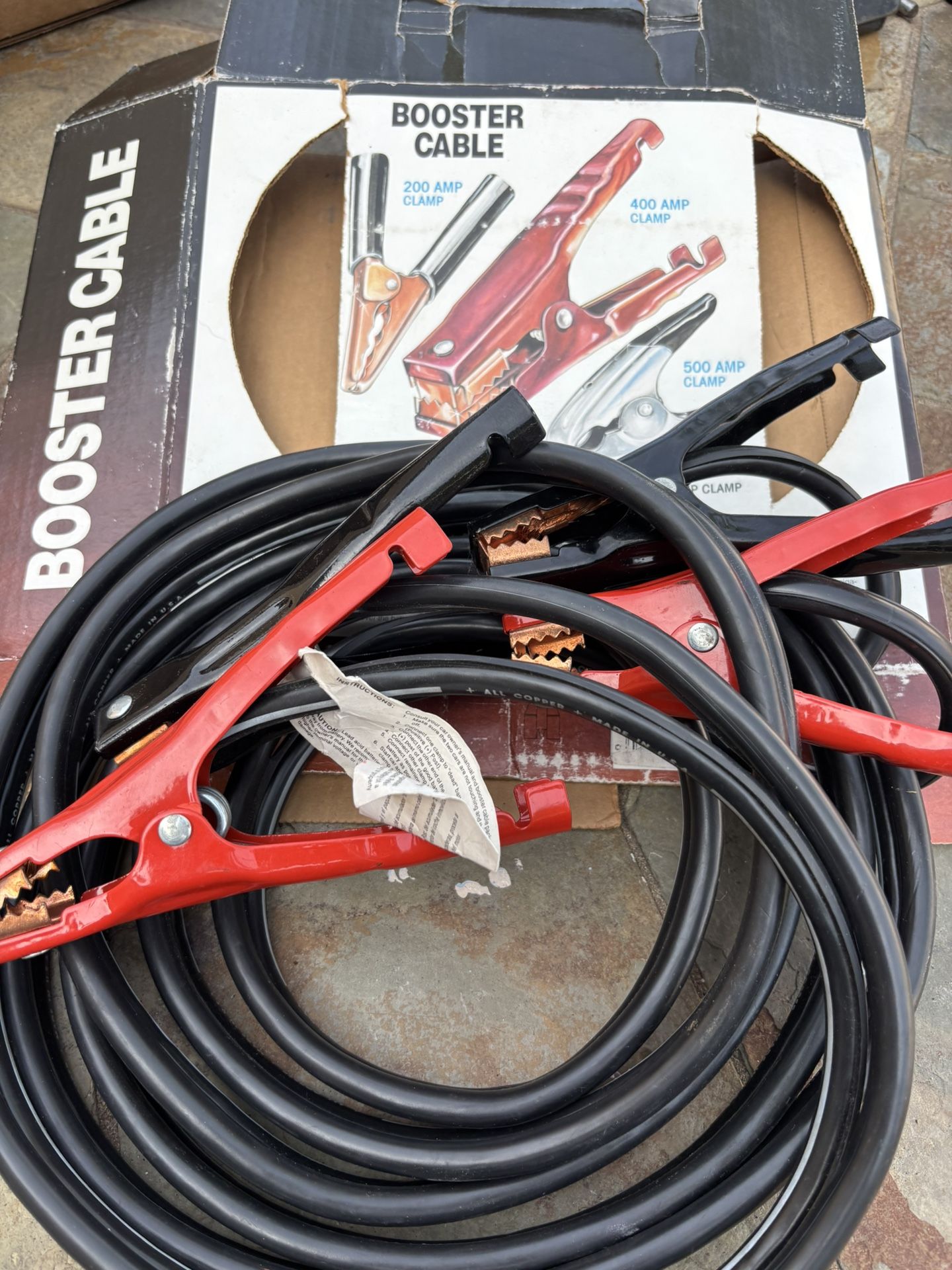 Booster Cable 400 Amp Clamp