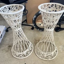 Mid Century/ Russell Woodard Planters /Plant Stands