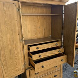 Riverside Furniture Mirrored Armoire / Wardrobe