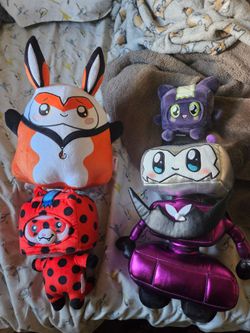 Lankybot x Miraculous Plush Set Of 4 Cat Bot