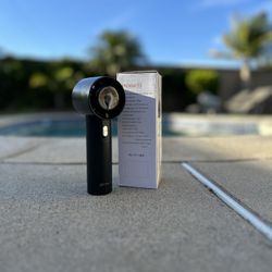 Black Mini Fan(Charger Included, Wrist holder Included