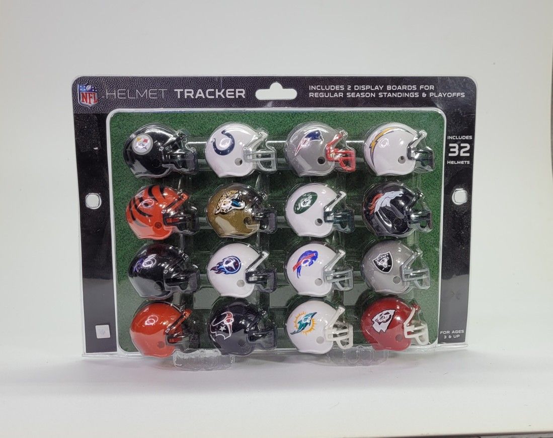 NFL Football 32 Team Mini Micro Helmet Standings Tracker Display Set