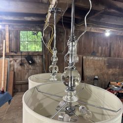 Pair of beautiful light fixtures pendants