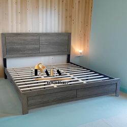 Platform King Size Bed Frame 