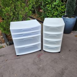 Set of Two rolling Drawer units read description for details Both For $74