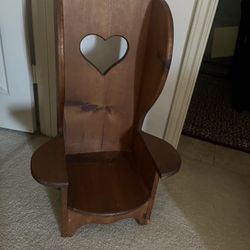 Solid Wood Country Vintage Chair For Child Amazing Photo Prop