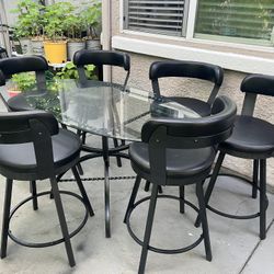 Dining Table & Chairs Set For 6 