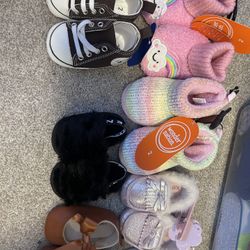 Baby Girl Shoes Newborn and 2c 