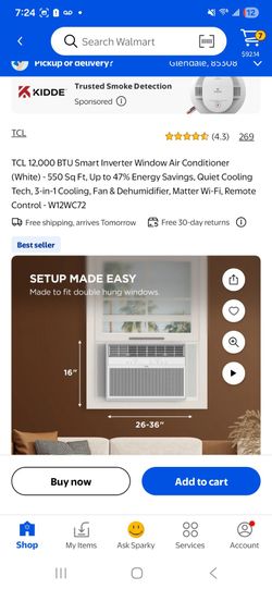 Window ac 12'000btu brand new still in box