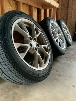 Set of 4 Michelin studless winter tires mounted on 18” alloy rims